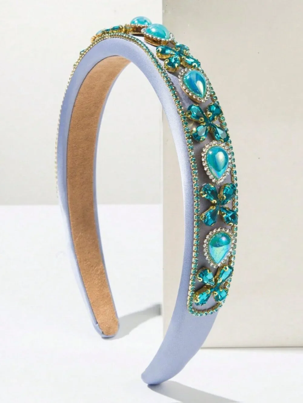 Gorgeous  blue‎ rhinestones Headband